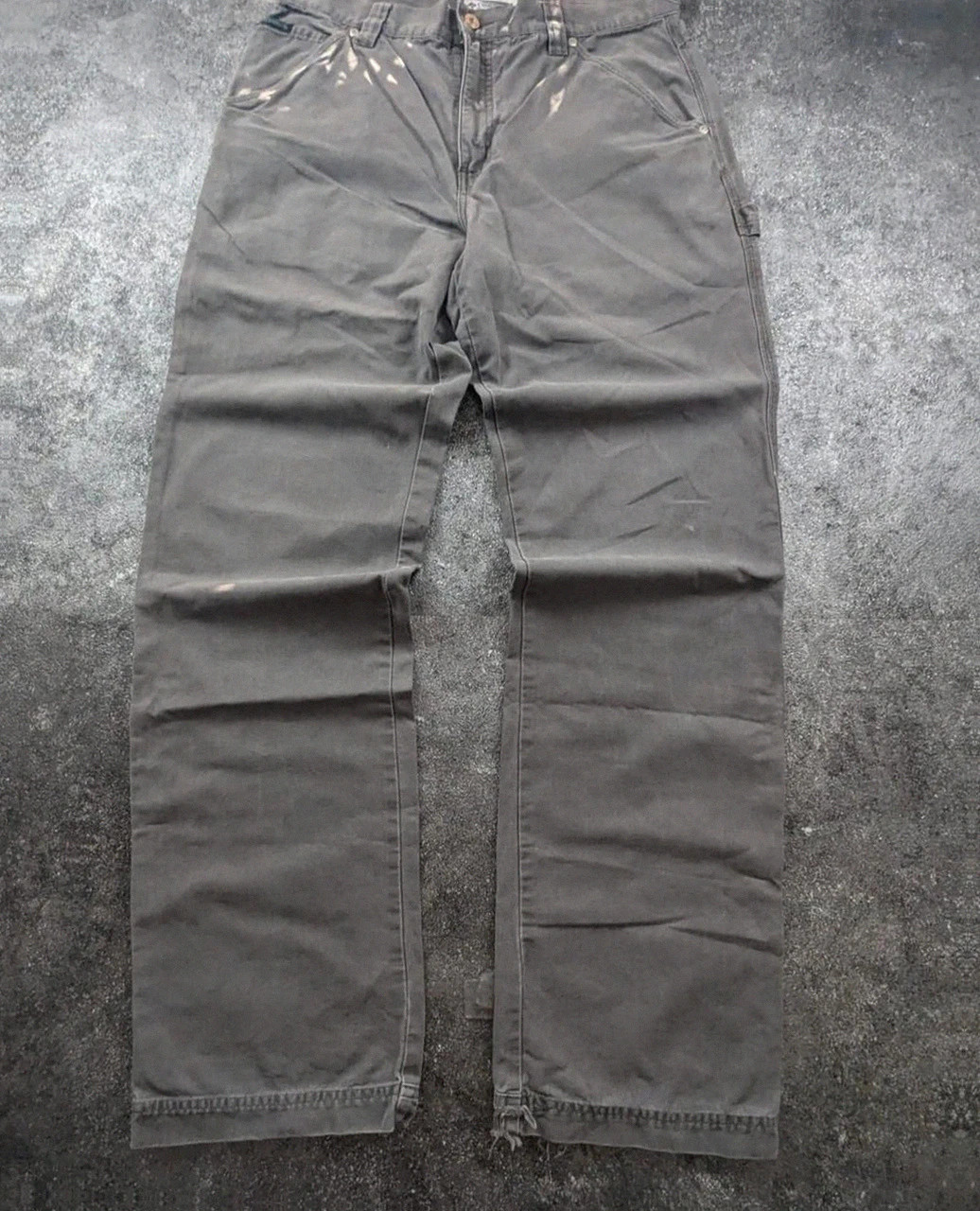 Pantalon carpenter Columbia workwear vintage gris faded carpenter utility double knee W34 – Columbia – taille W34 | FR 44 2