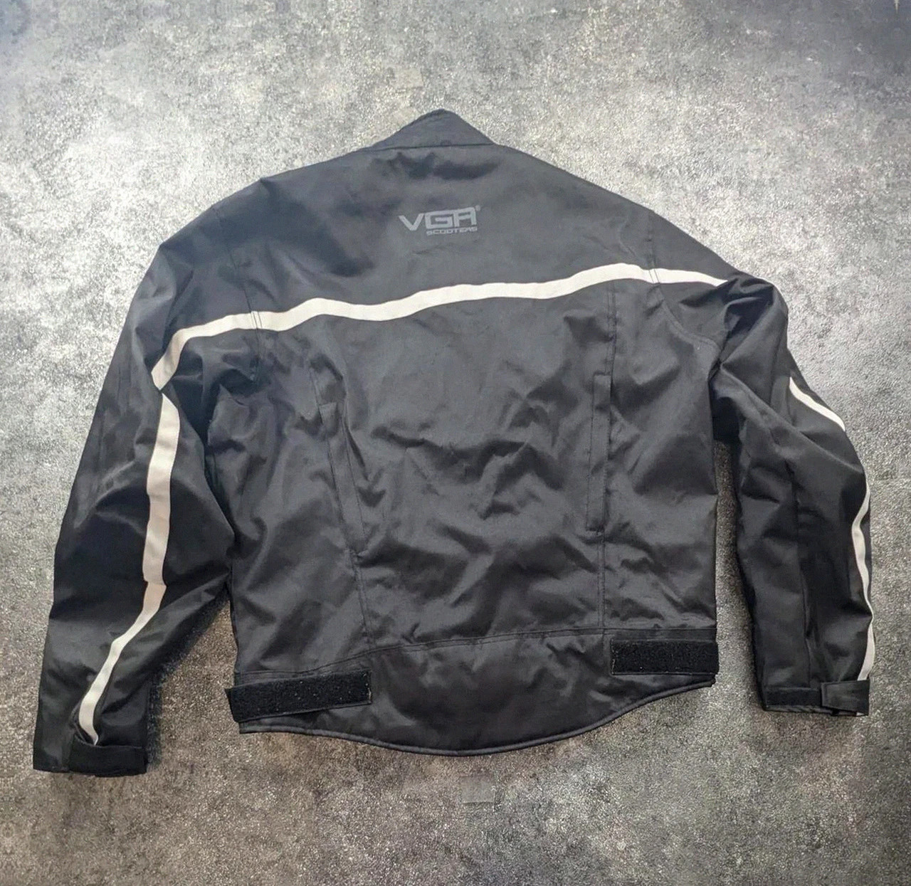 Veste moto Vga Scooters textile noir bandes réfléchissantes taille L – vga scooter – taille L 3