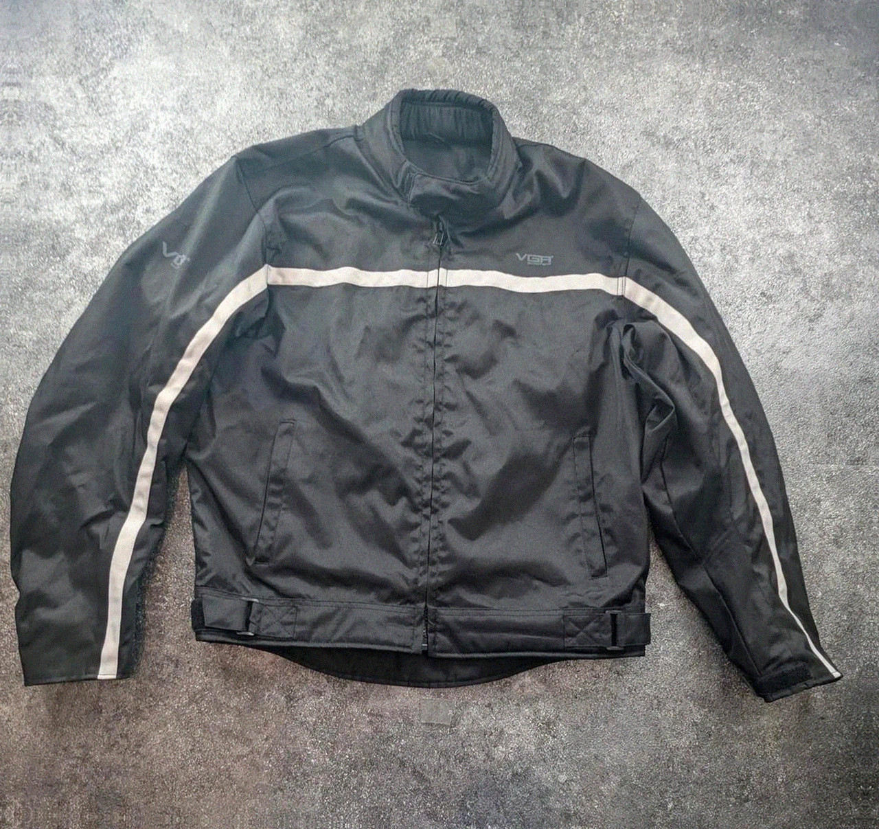 Veste moto Vga Scooters textile noir bandes réfléchissantes taille L – vga scooter – taille L 2