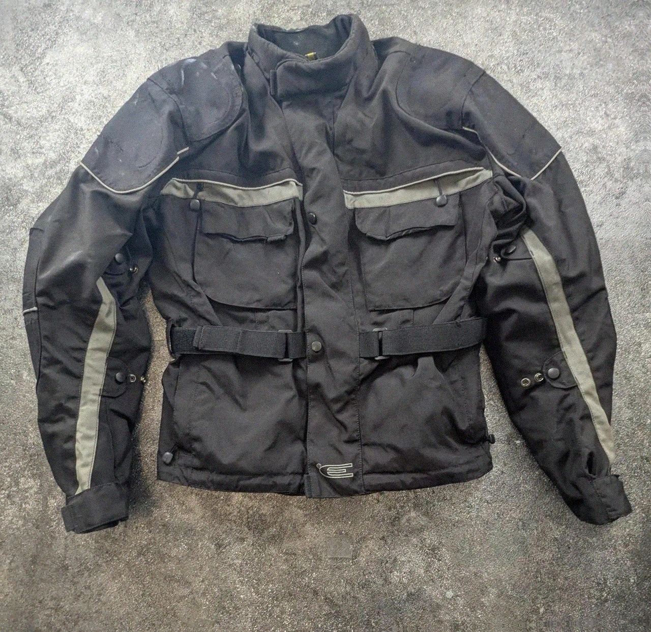 Veste moto textile touring renforcée noir/gris protections intégrées taille L – Vintage Dressing – taille L 2