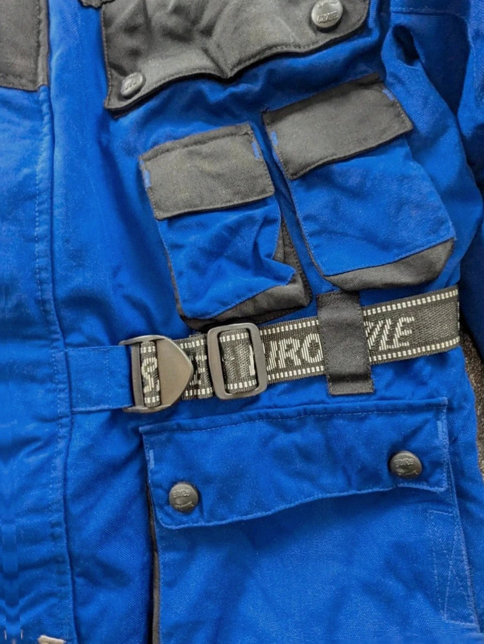 Veste moto eurostyle vintage coques protections teflon touring biker bleu noir taille M – Euro Style – taille M 4