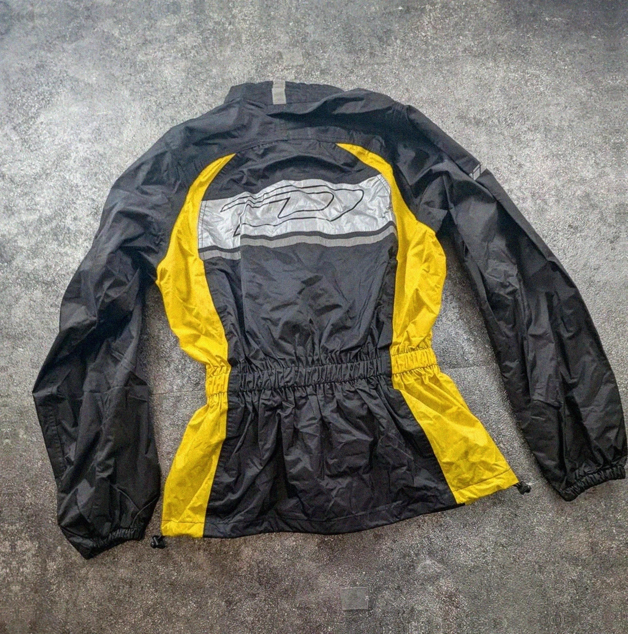Veste pluie moto Difi noir jaune reflective waterproof biker vintage S – DiFi – taille S 3
