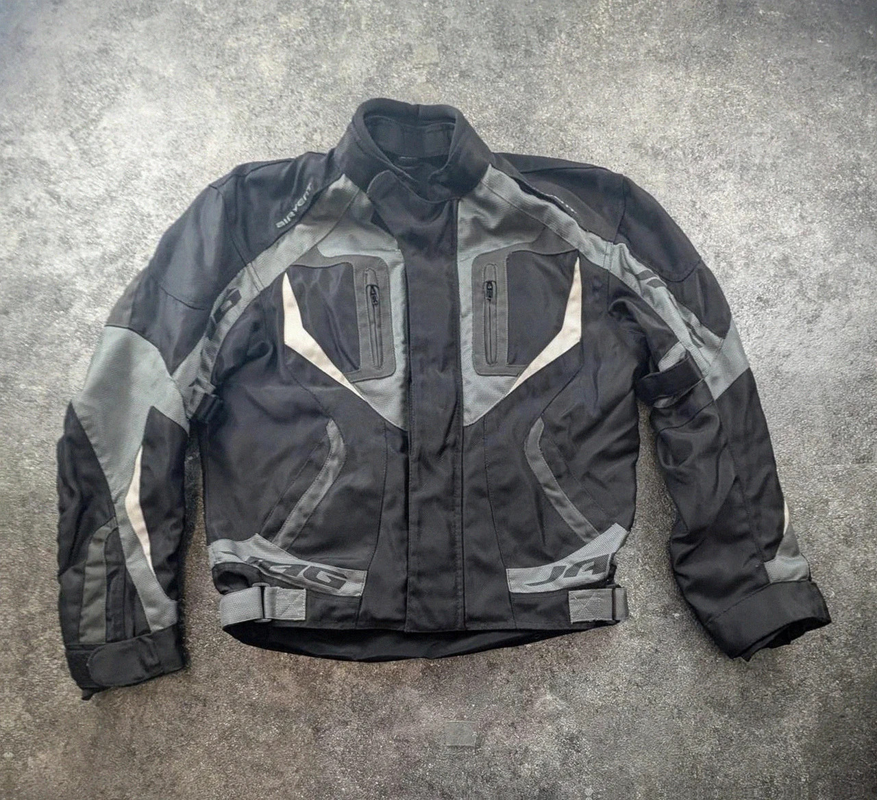 Veste moto Jag Airvent Spider noir gris textile biker touring taille 52/42 L – Spider – taille L 3