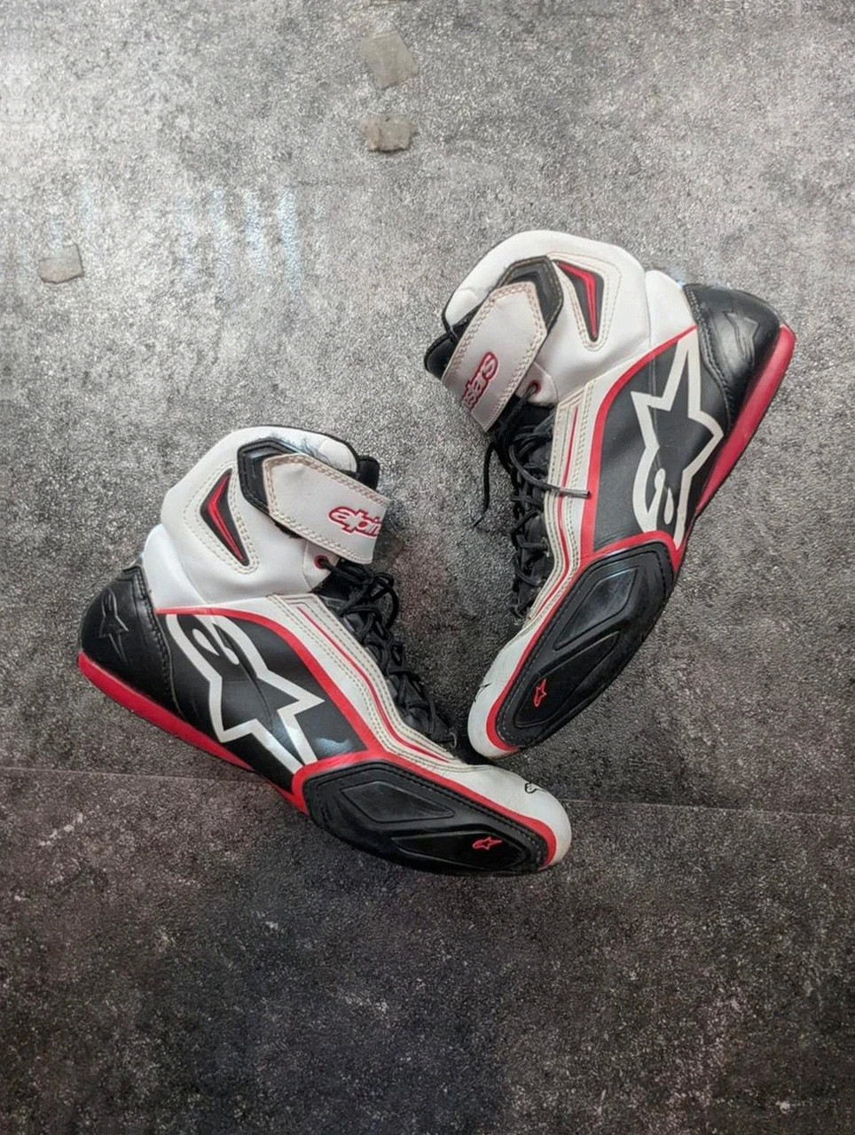 Bottes moto Alpinestars S-MX Plus Racing Piste Sport 2015 noir blanc rouge – 45,5 – Alpinestars – taille 45,5 2