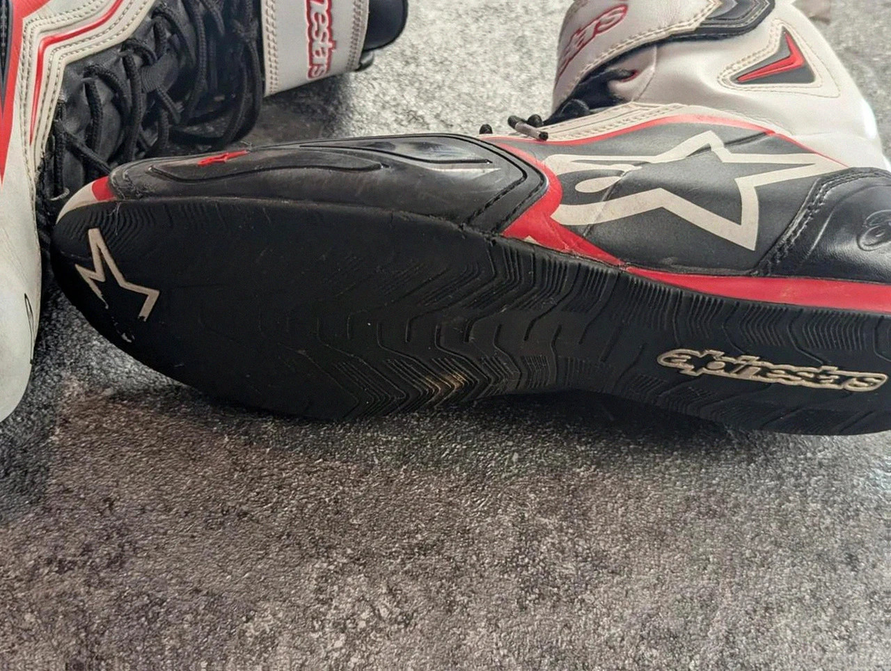 Bottes moto Alpinestars S-MX Plus Racing Piste Sport 2015 noir blanc rouge – 45,5 – Alpinestars – taille 45,5 4
