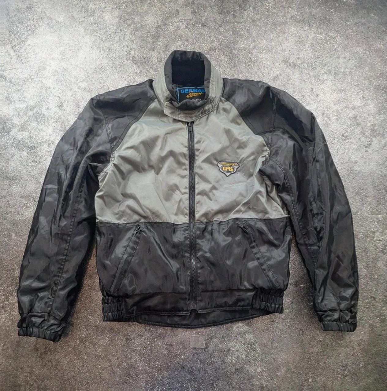 Veste moto Gms Germas Sport imperméable noir gris Taille M Veste moto Gms Germas Sport – Vintage Dressing – taille M 2