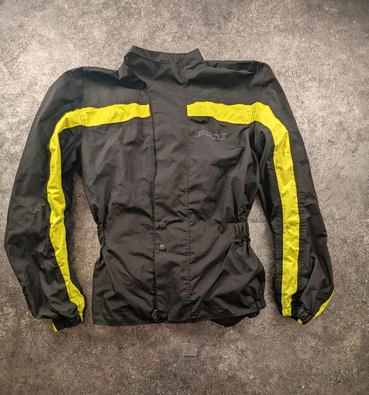 Veste coupe vent moto Büse imperméable noir jaune fluo reflective M50 vintage – Büse – taille M 2