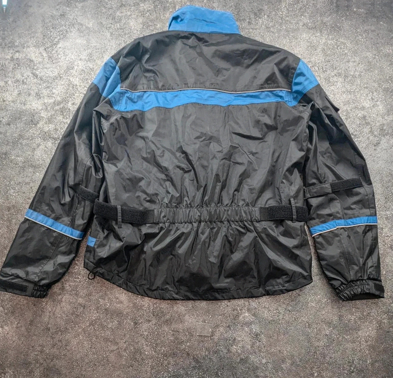 Veste moto pluie Crane Sports Active Wear noir bleu waterproof biker vintage L Xl 52/54 – Crane Sports – taille L 3