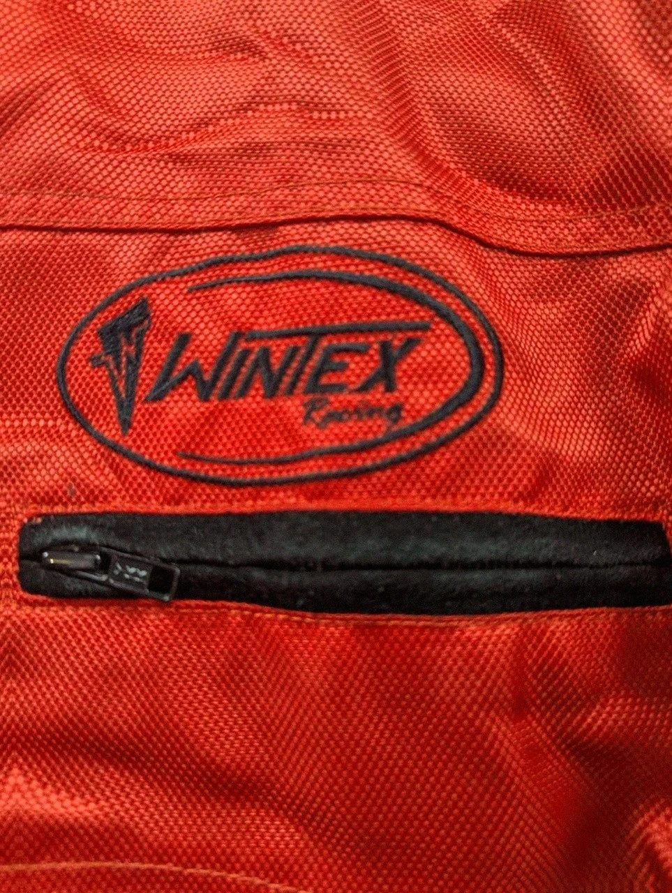 Veste moto Wintex Racing GP125 rouge noire daim protections biker Y2K 56 vintage dressing – Vintage Dressing – taille XL 5
