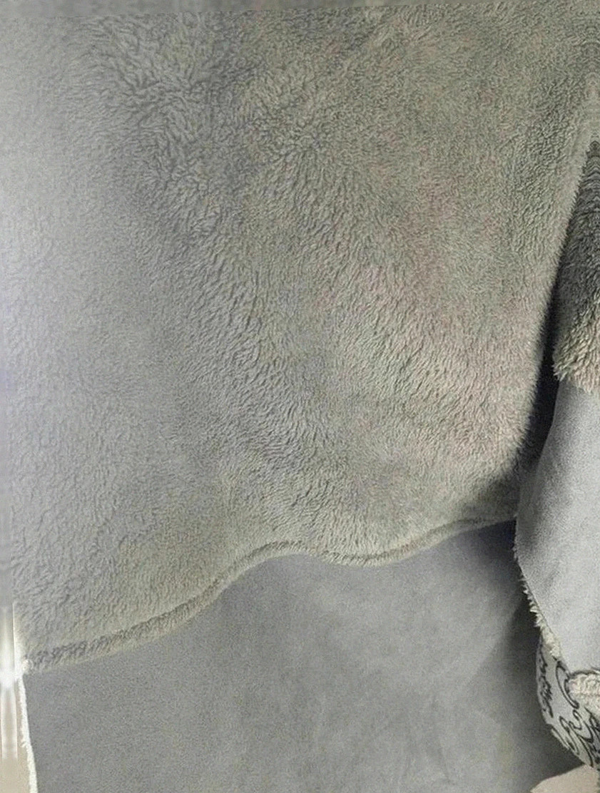 Manteau hivernal Laura di Sarpi très chaud doublé polaire gris pilou pilou – femme – Laura di Sarpi – taille L / 40 / 12 5
