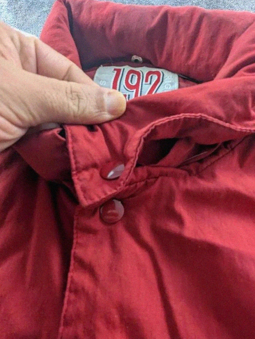 Veste vintage rouge Us college style varsity rétro coupe vent vintage dressing 192 basic – Vintage Dressing – taille XL 4