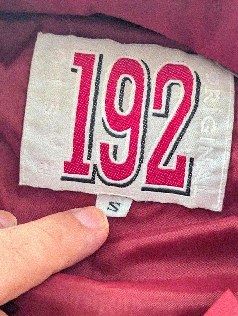Veste vintage rouge Us college style varsity rétro coupe vent vintage dressing 192 basic – Vintage Dressing – taille XL 5
