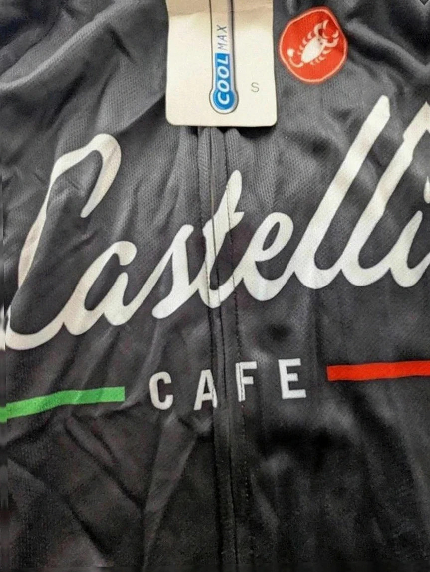 Veste vélo technique Castelli cafe coolmax outdoor gorpcore noir Italie cycling jacket S ajusté – CoolMax – taille S 3