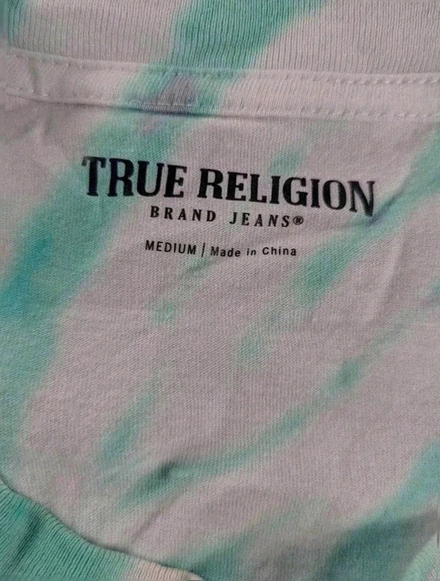 T-shirt bleu True Religion tie dye – taille M oversize tendance urban bohème – True Religion – taille M 5