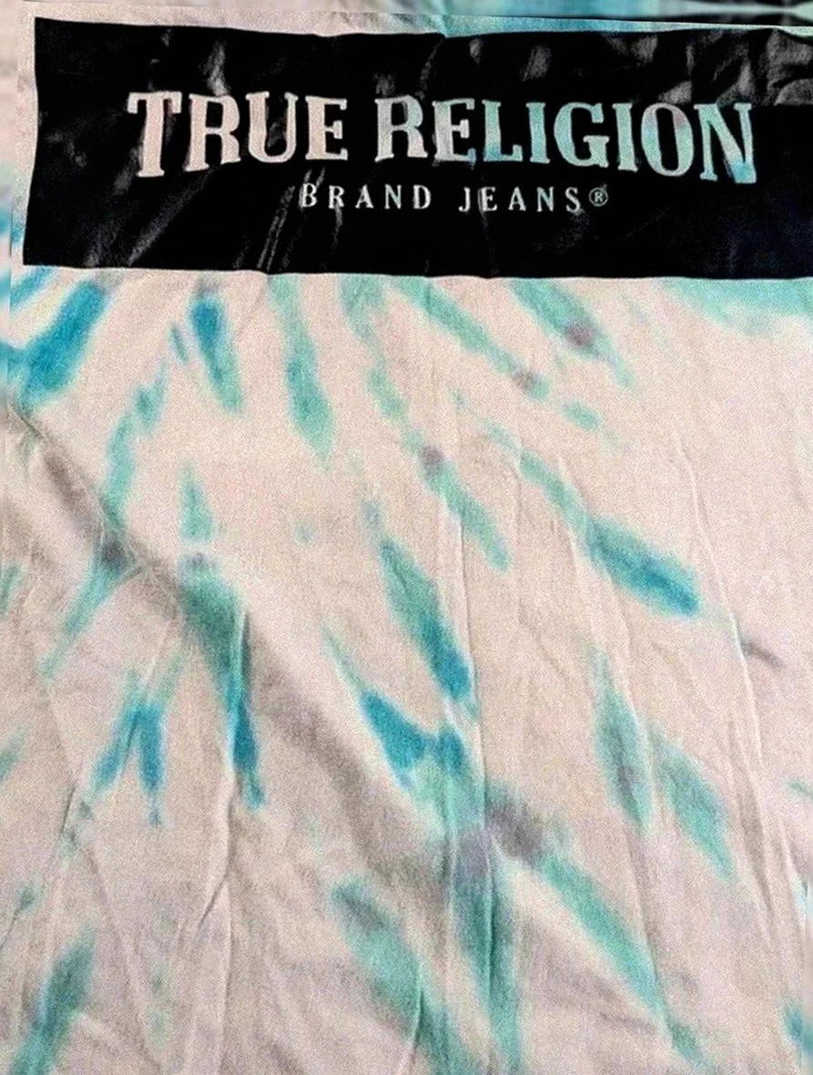 T-shirt bleu True Religion tie dye – taille M oversize tendance urban bohème – True Religion – taille M 4