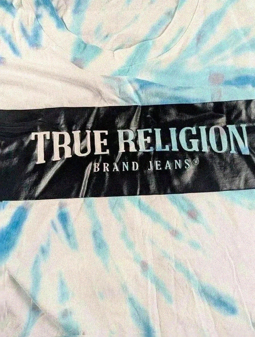 T-shirt bleu True Religion tie dye – taille M oversize tendance urban bohème – True Religion – taille M 3