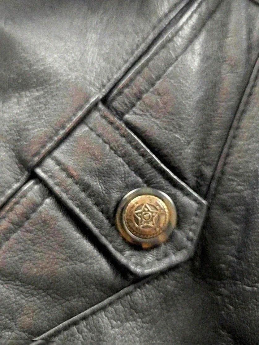 veste cuir finnegan noir cuir épais vintage dressing taille 58 workwear biker Xxl – FINNEGAN – taille XXXL 4