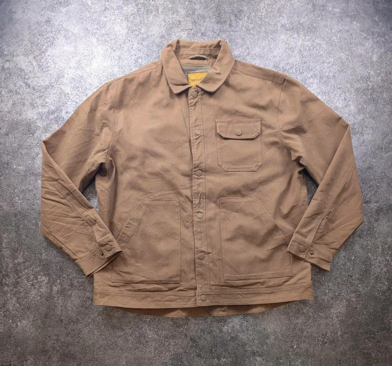 Veste workwear Venado canvas marron Xl chore jacket utility hunting doublée tartan – Vintage Dressing – taille XL 2