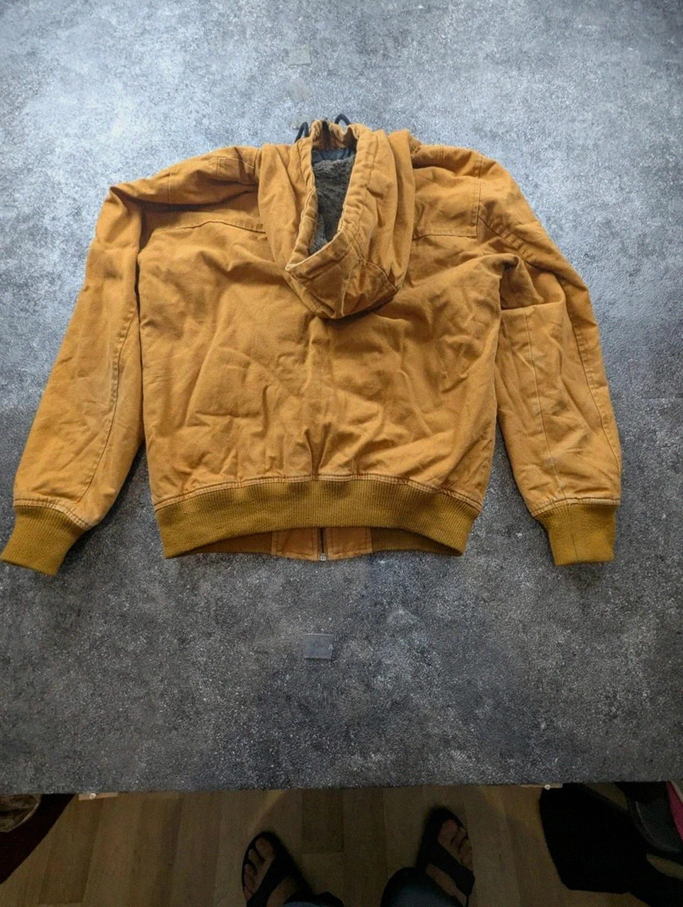 Veste Workwear Bershka Active Jacket doublée sherpa camel – M – Bershka – taille M 4
