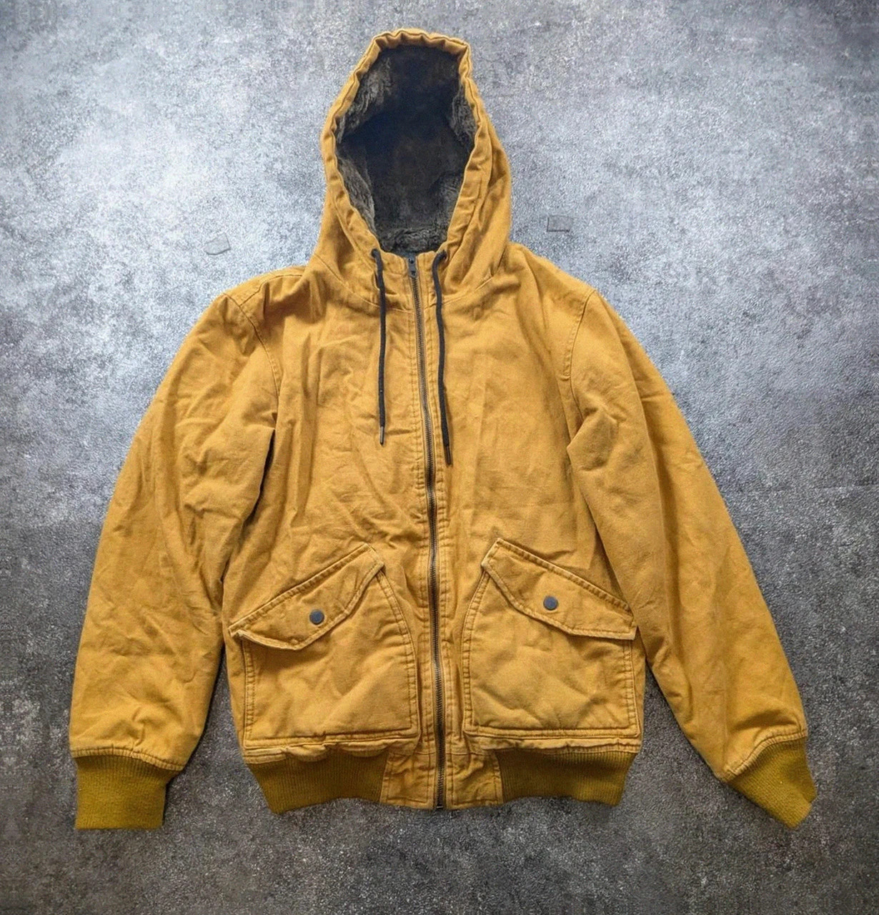 Veste Workwear Bershka Active Jacket doublée sherpa camel – M – Bershka – taille M 2