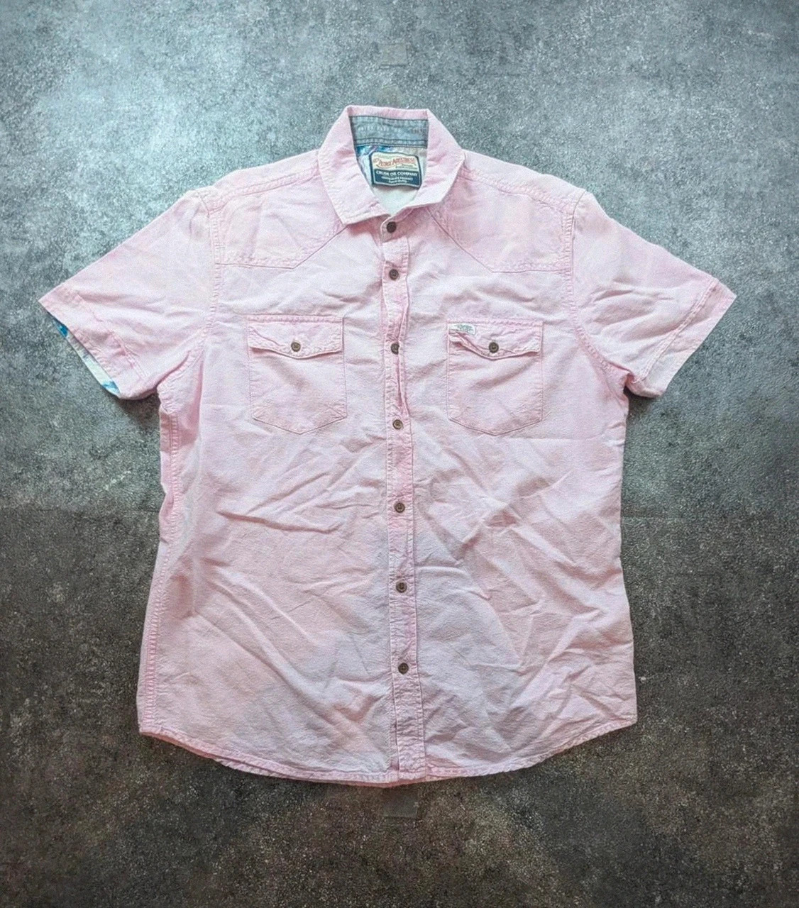 Chemise Petrol Industries Western Rose Texturée Homme Xl (coupe près du corps, – Petrol Industries – taille XL 2