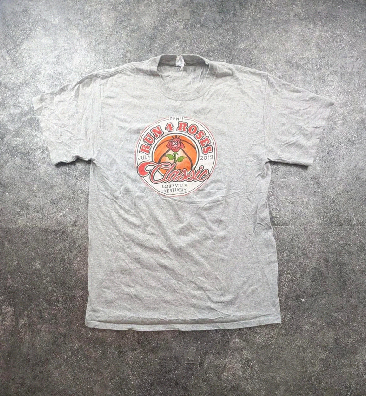 T-shirt Run 4 Roses Classic Louisville Kentucky basket Usa M – Vintage Dressing – taille M 2