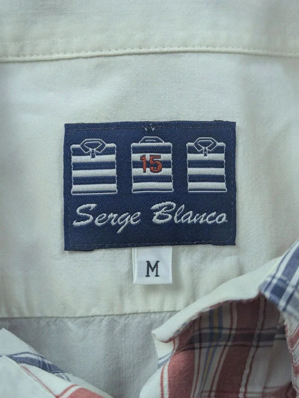 Chemise Serge Blanco Rugby 15 à carreaux M – Manches courtes – Preppy Vintage Sportswear – Serge Blanco – taille M 4