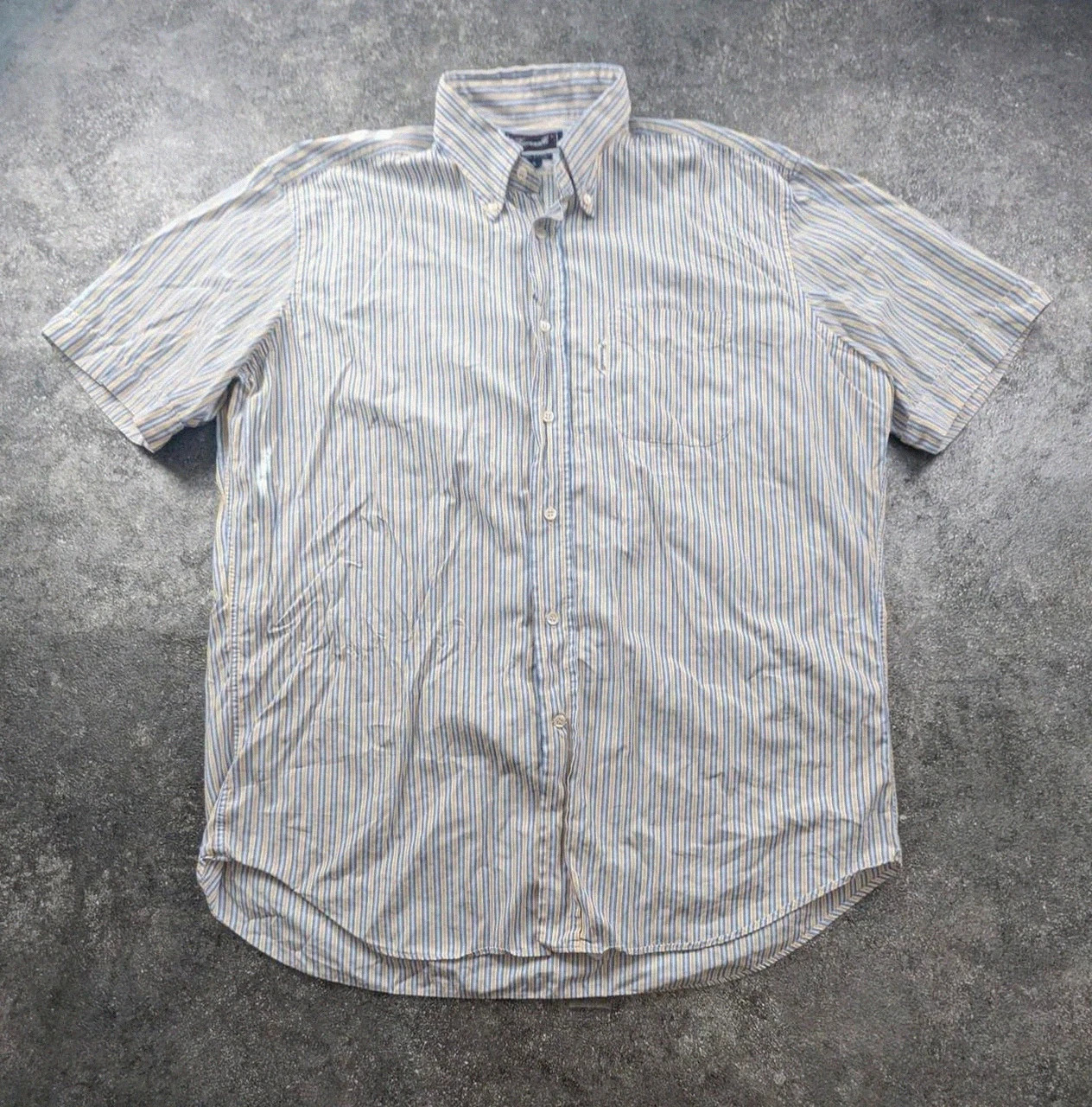 Chemise Façonnable rayée manches courtes Xxl 17R 100% coton casual vintage – Façonnable – taille XXL 2