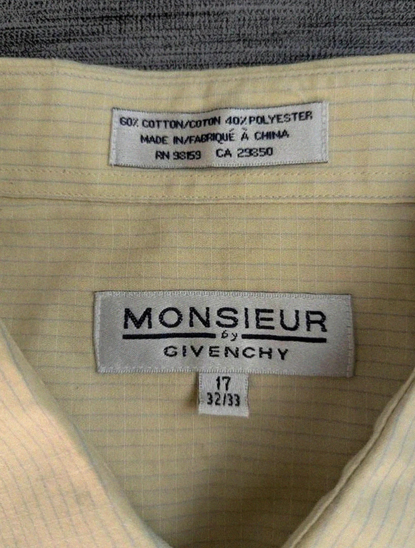 Chemise Monsieur by Givenchy en coton mélangé à fines rayures – taille 17 (L/XL) – Givenchy – taille L 2