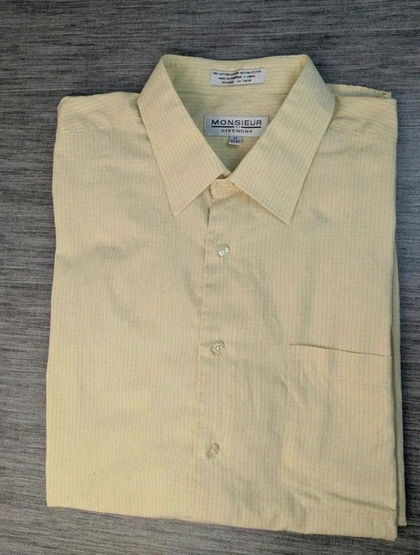 Chemise Monsieur by Givenchy en coton mélangé à fines rayures – taille 17 (L/XL)
