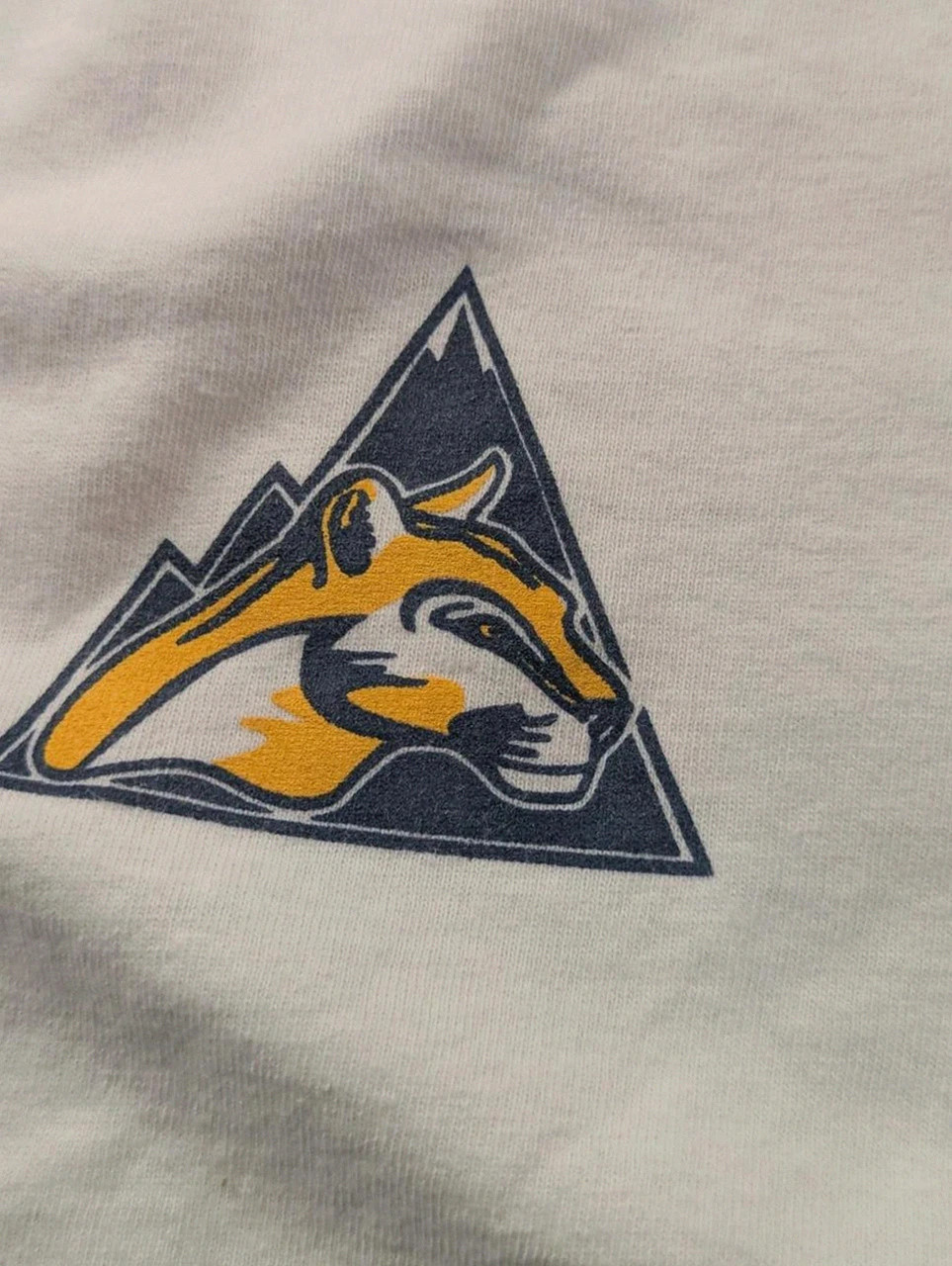 T-shirt manches longues Champion university college baseball Usa Xl blanc bleu jaune – Champion – taille XL 3