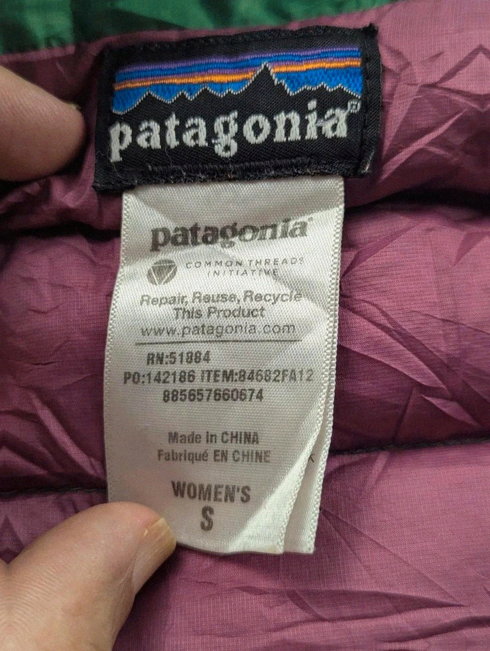Patagonia Down Sweater Doudoune Femme S Duvet 90% Verte Outdoor – Patagonia – taille S / 36 / 8 5