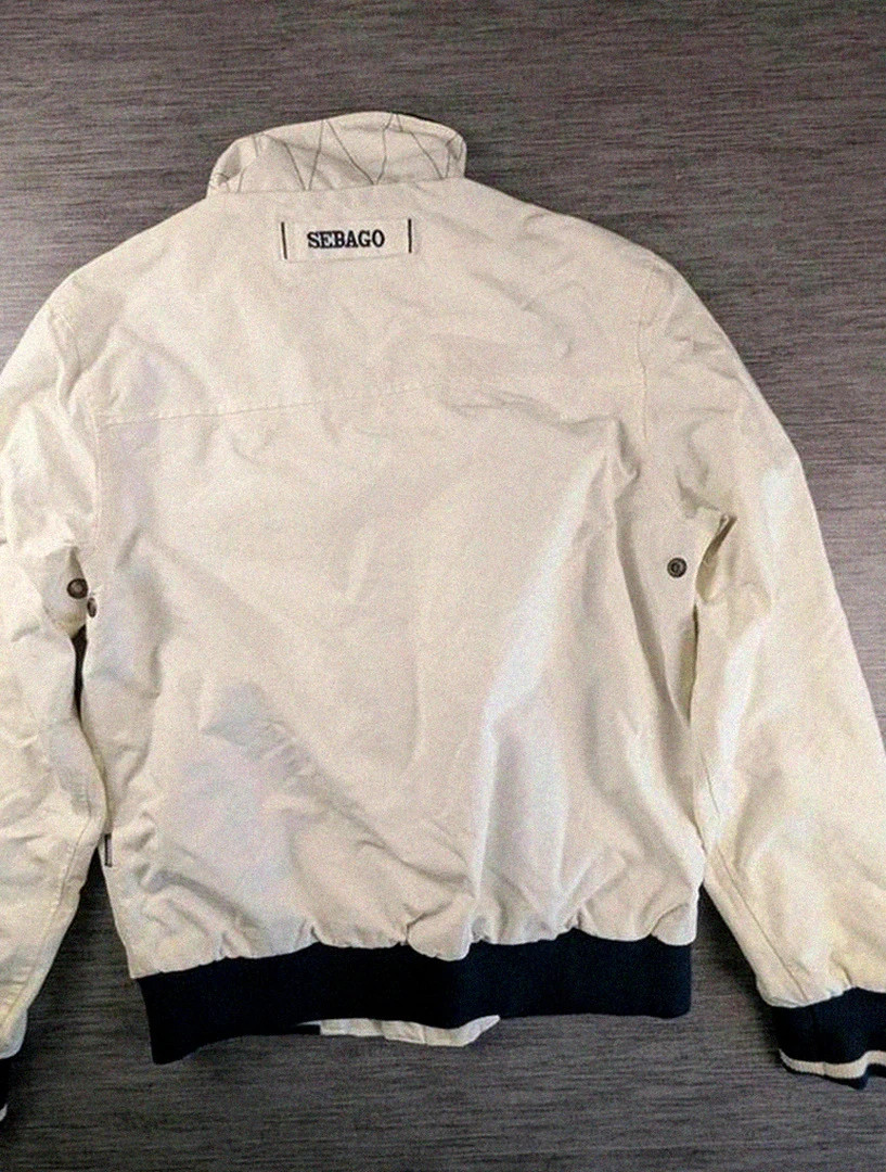 Veste Sebago sailing club blanche nylon déperlant finitions premium taille S vintage casual – Sebago – taille M 2