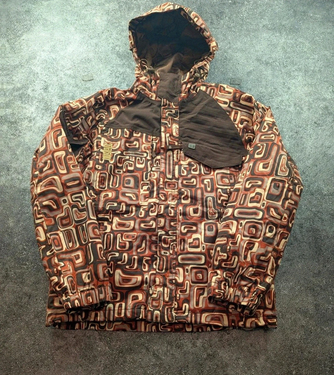 Nugget veste snowboard crazy pattern rétro 10K/10K S/M – pièce exceptionnelle – NUGGET – taille S 2