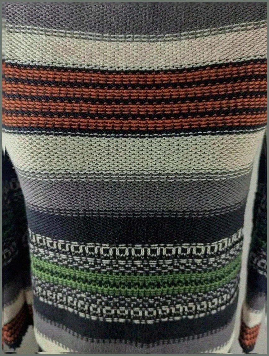 Pull rayé multicolore Maje modèle ondine coupe ajustée maille épaisse Coton fibre naturelle S – Maje – taille S / 36 / 8 4