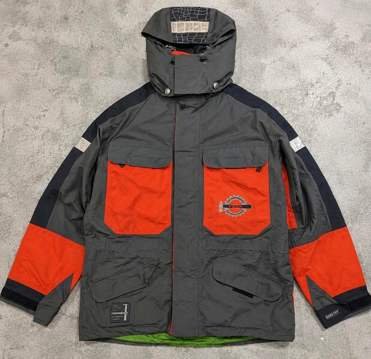 Peak Performance P.I.N. 1996 Gore-Tex veste vintage outdoor gorpcore S oversize M/L