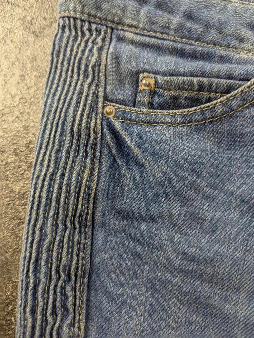 Jean isabel marant biker zip pant denim lacet genoux matelassés taille 1 S oversize – Isabel Marant – taille S / 36 / 8 4