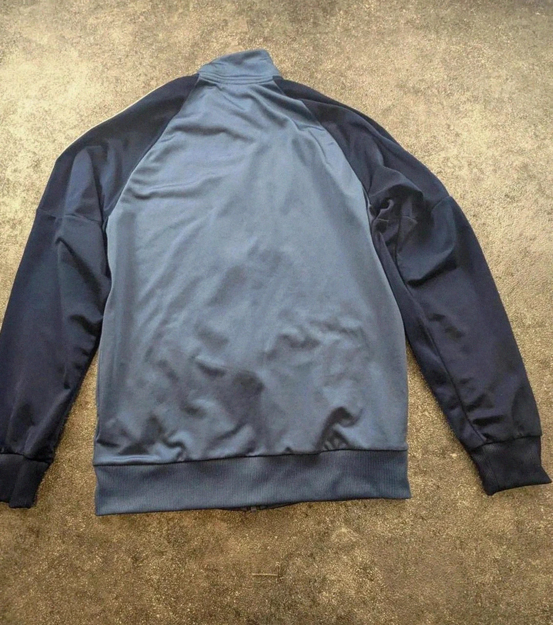 Veste adidas track jacket bleu marine 3 stripes zip sportwear vintage M 38/40 – adidas – taille M 2