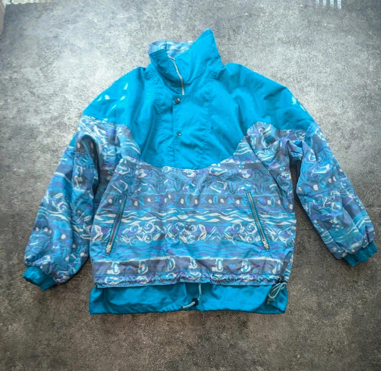 Ensemble ski vintage Montval 80s/90s veste + pantalon rétro bleu violet – Vintage Dressing – taille Taille unique 3