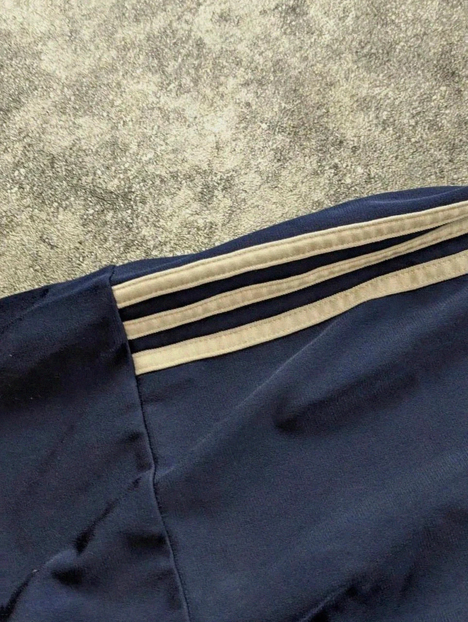 Veste adidas track jacket bleu marine 3 stripes zip sportwear vintage M 38/40 – adidas – taille M 4
