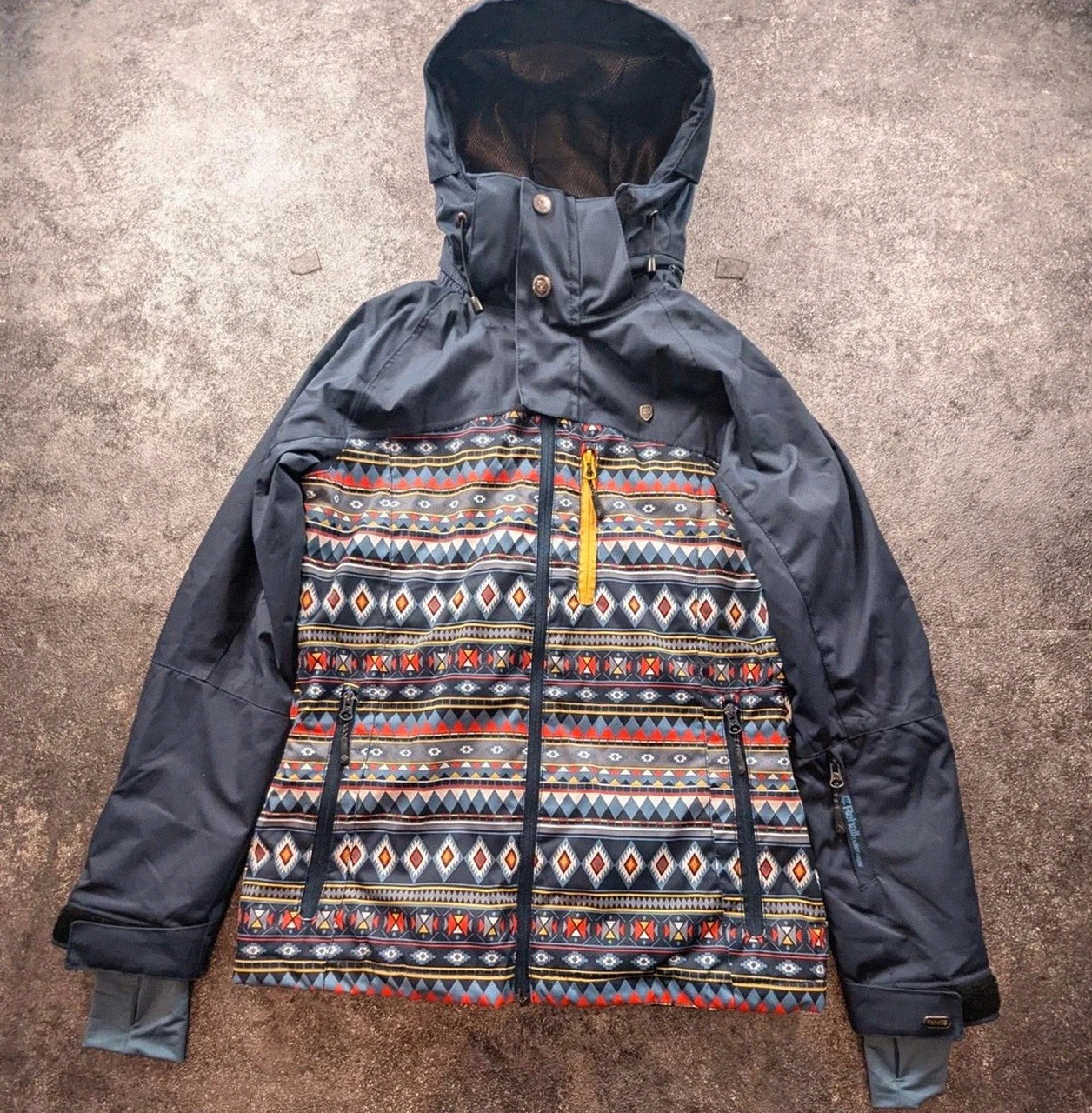 Rehall REH-TEC 10K veste technique outdoor montagne randonnée ski gorpcore M crazy pattern – Rehall – taille M / 38 / 10 2