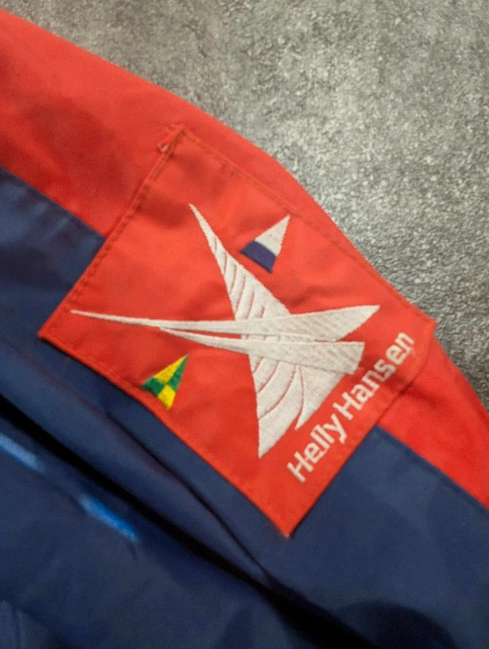 Veste Imperméable Helly Hansen Homme S Oversize Rouge Bleu Capuche Sailing Nautique Vintage – Helly Hansen – taille S 4