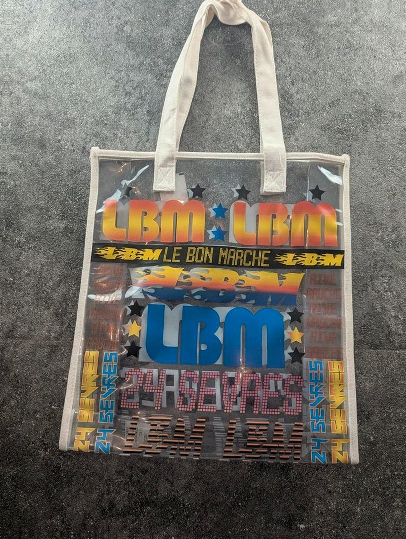 totebag transparent le bon marché paris style y2k streetwear graphique lbm rive gauche 24 sevres – LE BON MARCHÉ 2