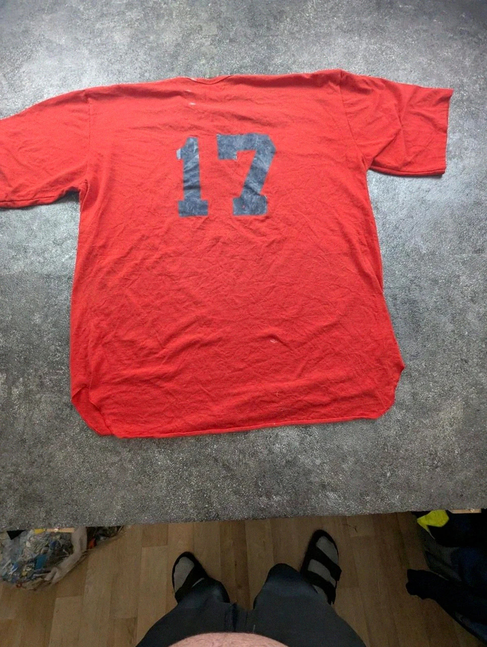 Vintage Henley Baseball Softball Eagle Usa Single Stitch Made in Usa Rouge Xxl Oversize – Eagle – taille XXL 3