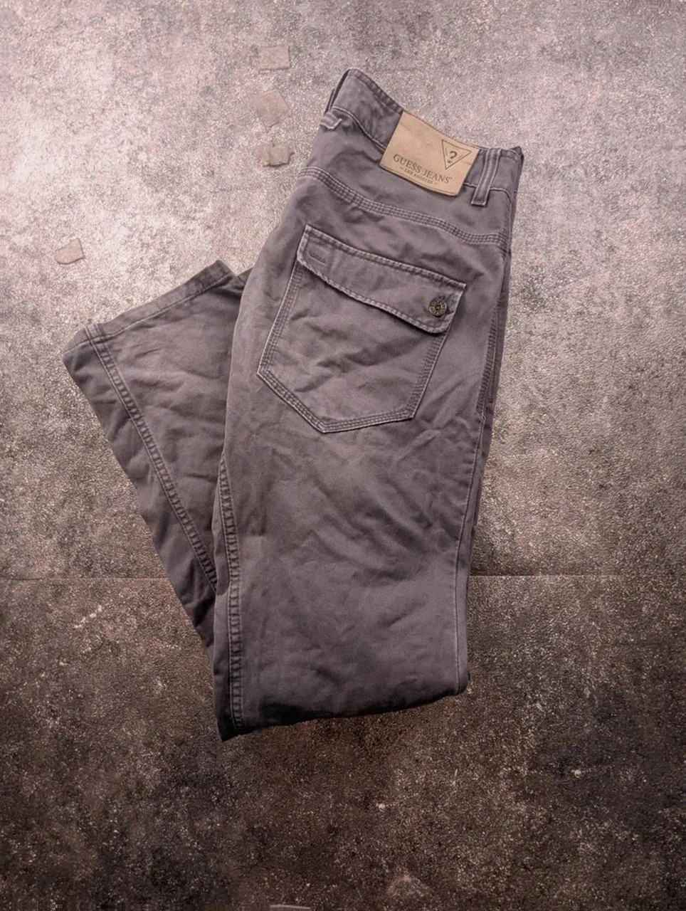 Jeans Guess Double Knee W34 env. gris distressed carpenter workwear Y2K – GUESS – taille W34 | FR 44 2