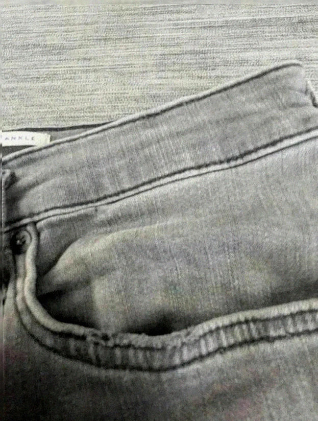Jean True Religion brodé – taille 32 L– coupe super skinny – gris délavé workwear – True Religion – taille L / 40 / 12 3