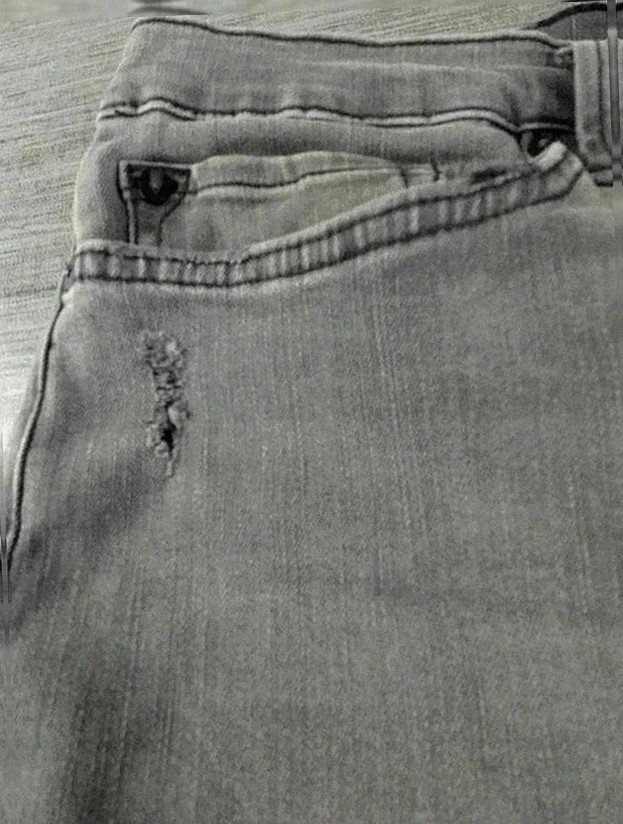 Jean True Religion brodé – taille 32 L– coupe super skinny – gris délavé workwear – True Religion – taille L / 40 / 12 2