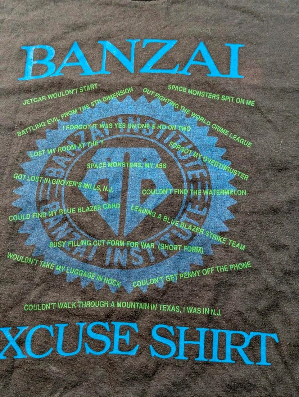 Vintage Fruit of the Loom Best Banzai Excuse Shirt Single Stitch Made in Usa Xl – Fruit of the Loom – taille XL 4