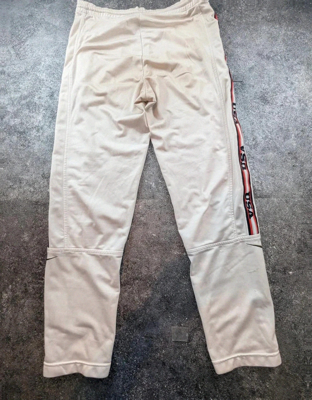 Pantalon Nike Usa side tape vintage trackpants beige Y2K swoosh taille S – Nike – taille S 3