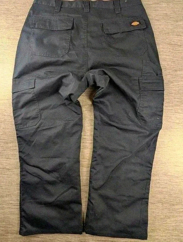 Dickies pantalon cargo noir double knee – taille M multpoche women workwear – Dickies – taille M / 38 / 10 2